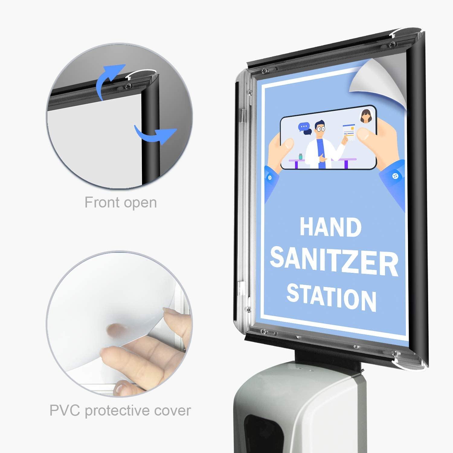 CalmMax Automatic Hand Sanitizer Dispenser with Adjustable Stand & Detachable Sign Board - CalmMax