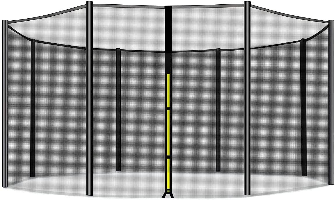 Replacement Trampoline Safety Net Enclosure-for 12ft , Tear and Weather-Resistant - CalmMax