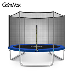 8FT Round Trampoline for Kids Max Loading Capacity of 400lbs with Safety Enclosure