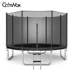 12FT Round Trampoline for Kids Max Loading Capacity of 400lbs with Safety Enclosure