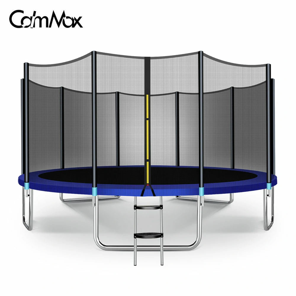 15FT Round Trampoline for Kids Max Loading Capacity of 400lbs with Safety Enclosure